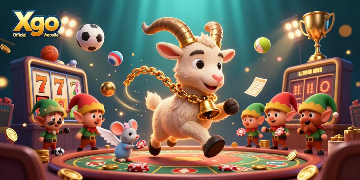 Experience the thrill at Xgo Official Website with a festive casino scene packed with action and excitement.