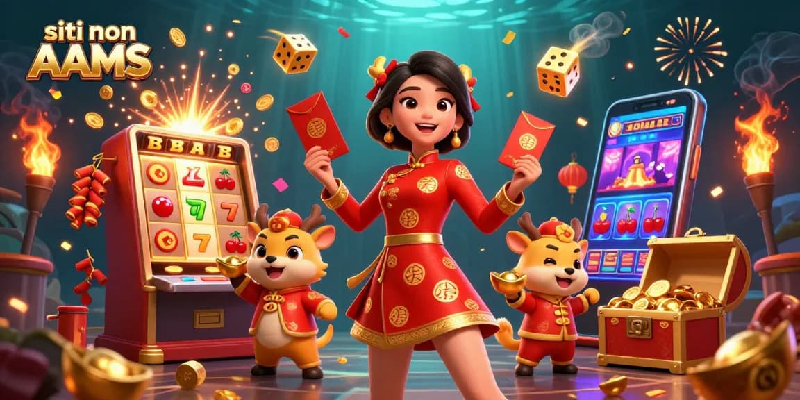 Vinci alla grande con giochi entusiasmanti su siti non AAMS, con illustrazioni vivaci di jackpot e personaggi festivi.