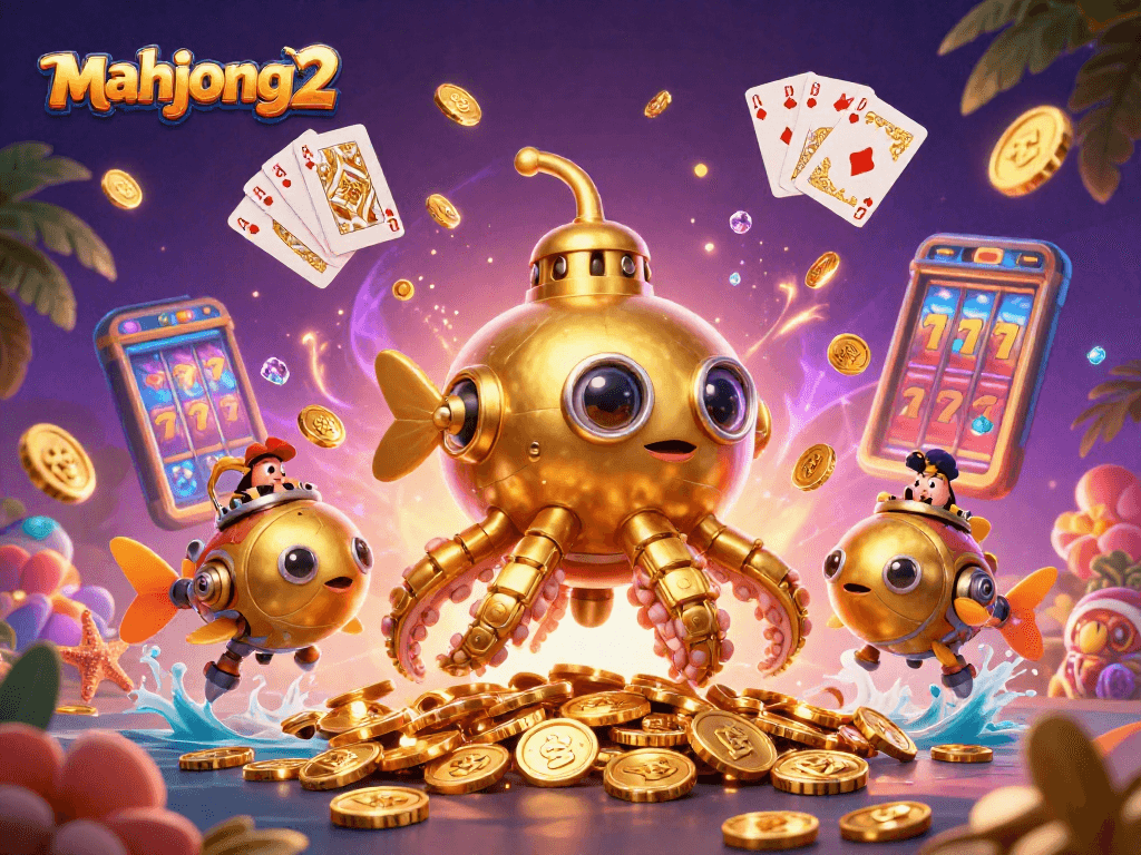 Experience mahjong 2 as you engage with dynamic slots, golden coins, and vibrant casino elements.