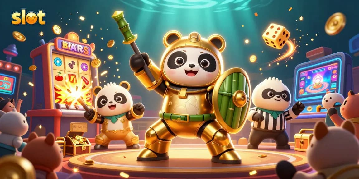 Spinning slot dengan jackpot penuh koin di arena kasino, menggugah semangat bermain.
