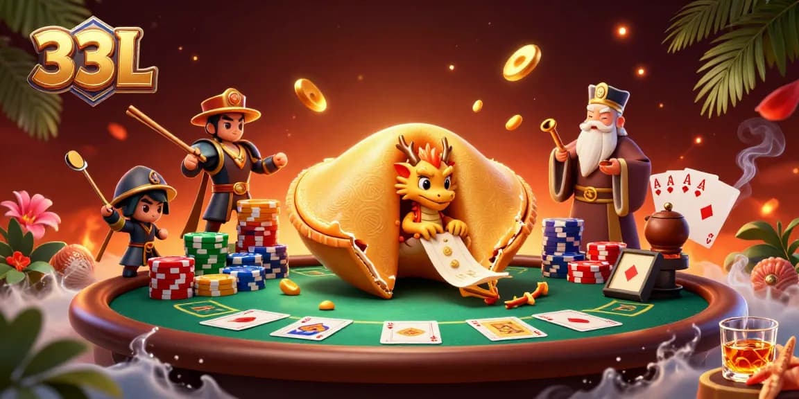 Experience thrilling poker action with 33L's entertaining characters and dynamic gaming elements.