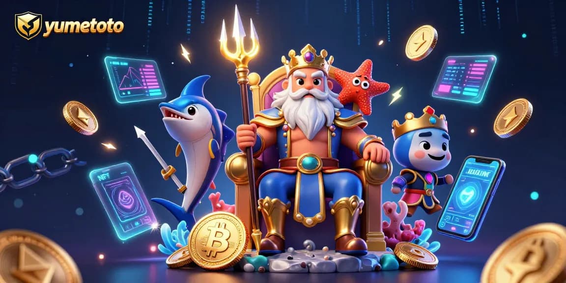 Experience fast-paced gameplay with yumetoto on a richly illustrated 3D scene featuring vibrant gambling elements.