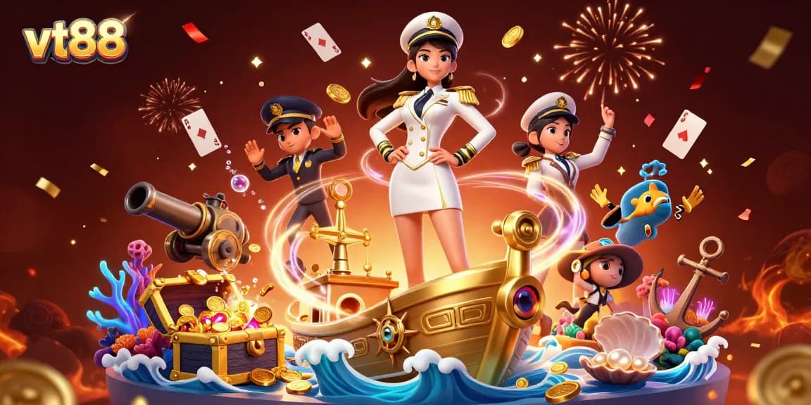 Experience vt88's exciting adventure through a treasure-rich casino fantasy world.
