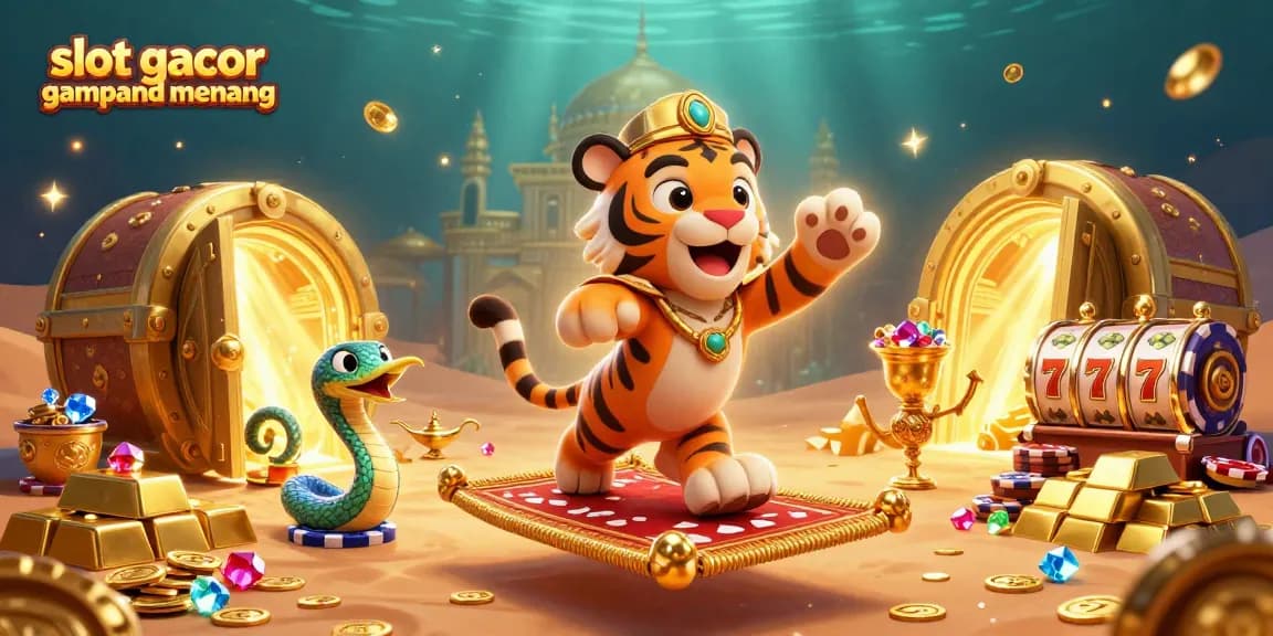 Engage with slot gacor gampang menang while enjoying the thrilling casino atmosphere depicted.