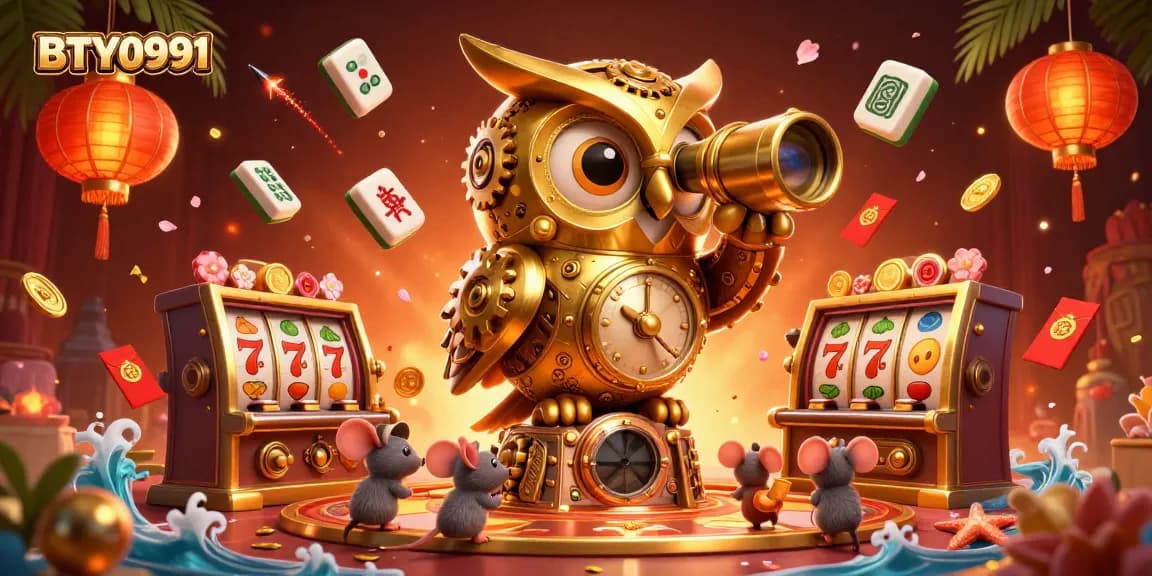 Experience the thrill of BTY0991 with exquisite 3D illustration featuring dynamic casino elements.