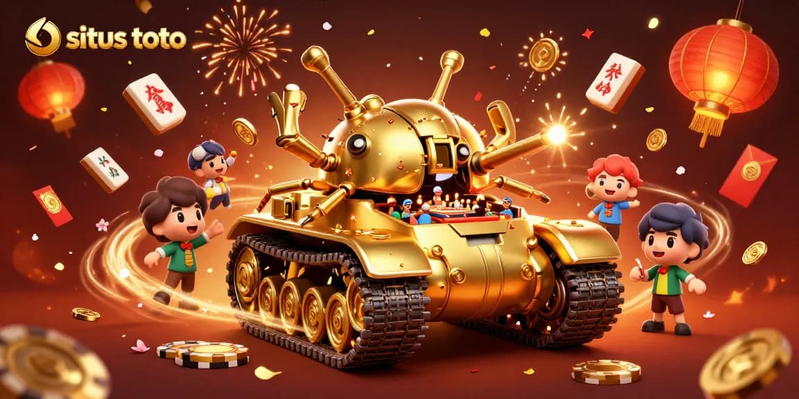 Experience the excitement of situs toto with this dynamic casino-themed illustration.