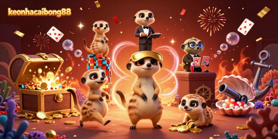 Engage in thrilling bets at keonhacaibong88 with lively meerkat casino action.