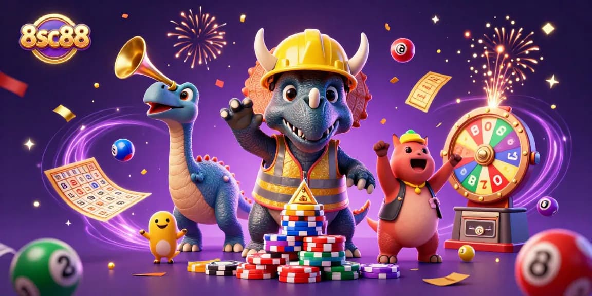 Engage in thrilling games at 8sc88 with dynamic celebrations of wins and vibrant gambling elements.