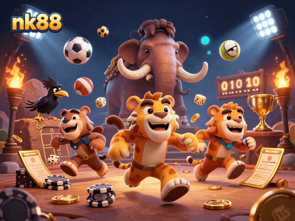 nk88 invites bettors to a thrilling prehistoric casino adventure with dynamic sports action.