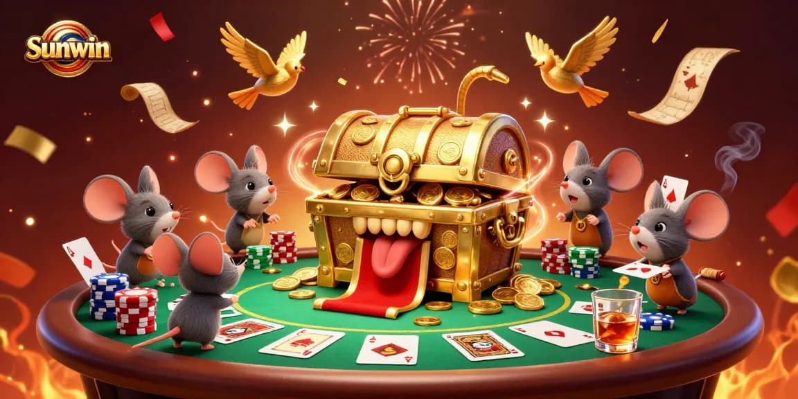 Experience the excitement at Sunwin with vibrant 3D casino elements and dynamic action.