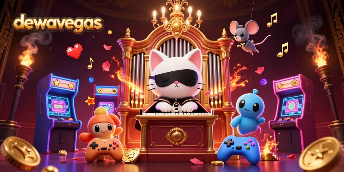 Experience thrilling baccarat gameplay at DEWAVEGAS with engaging characters and vibrant casino elements.