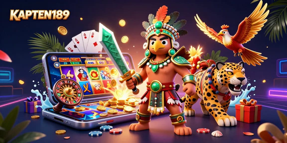 KAPTEN189 mempromosikan permainan slot online dengan elemen 3D yang penuh aksi dan detail mengagumkan.