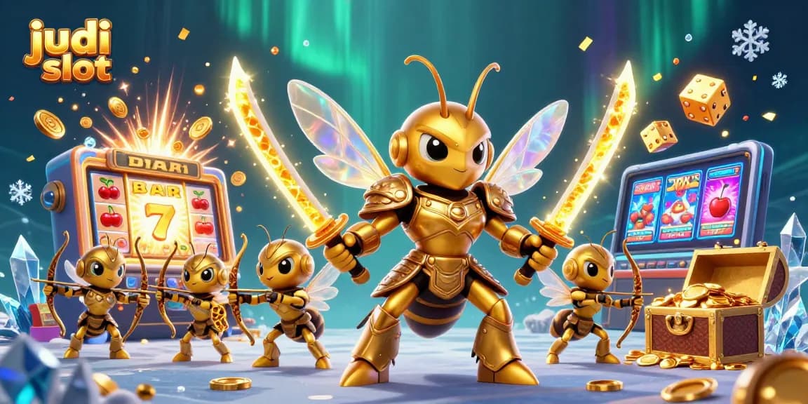 Menggoda keberuntungan judi slot dengan simbol berkilau dan jackpot yang memukau.