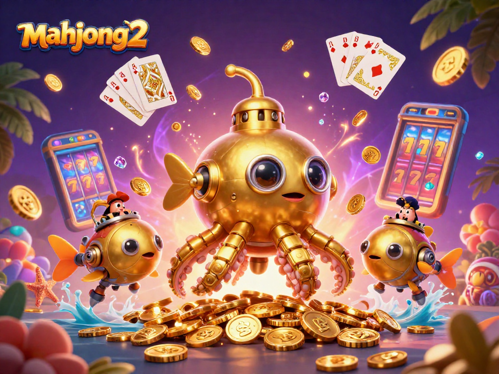 Experience mahjong 2 as you engage with dynamic slots, golden coins, and vibrant casino elements.
