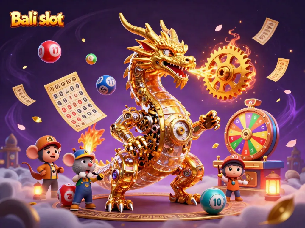Engage with Bali slot's thrilling excitement and golden jackpot opportunities in this vibrant illustration.