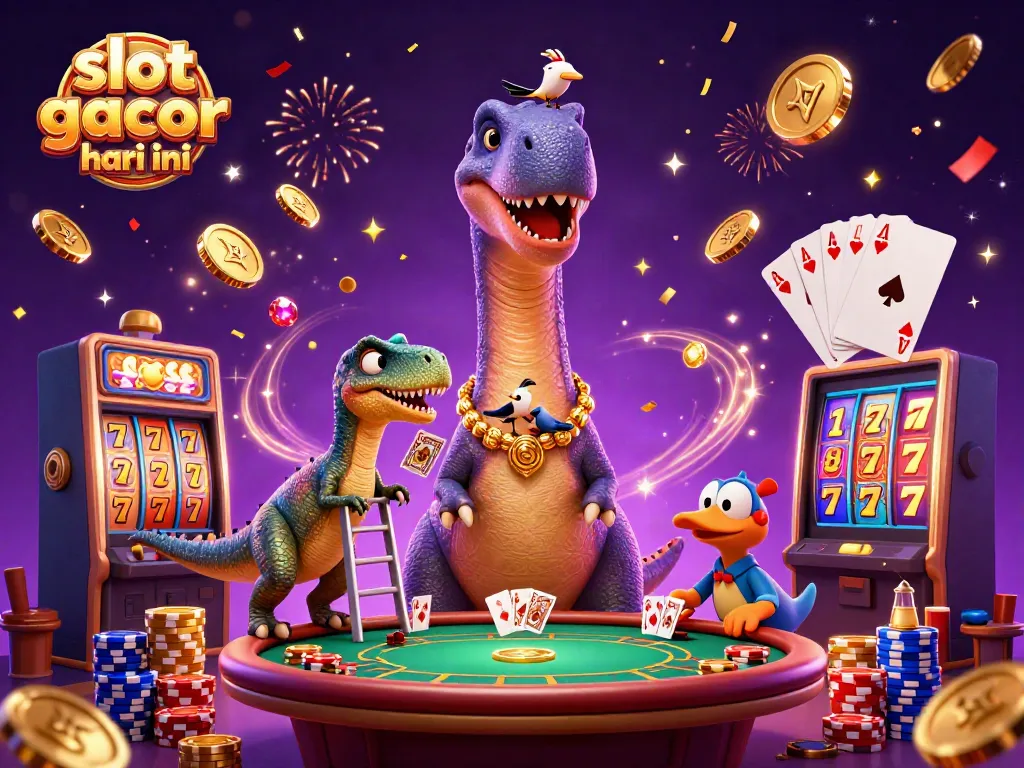 Menangkan slot gacor hari ini dengan ilustrasi kasino 3D yang fantastis dan penuh warna.
