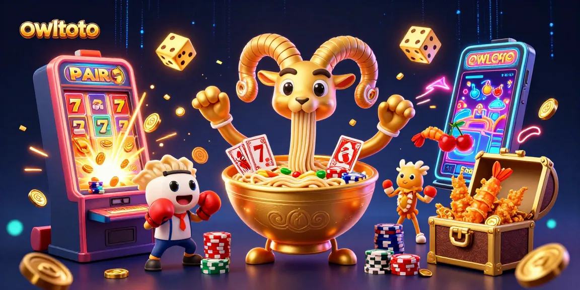Join the action with owltoto's exciting 3D casino scene featuring vibrant characters and jackpot delights.
