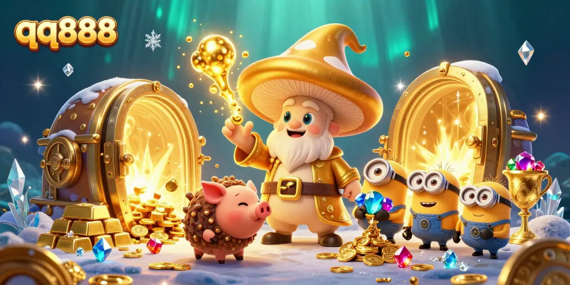 Embark on an exciting win with qq888 in this vibrant 3D digital casino adventure