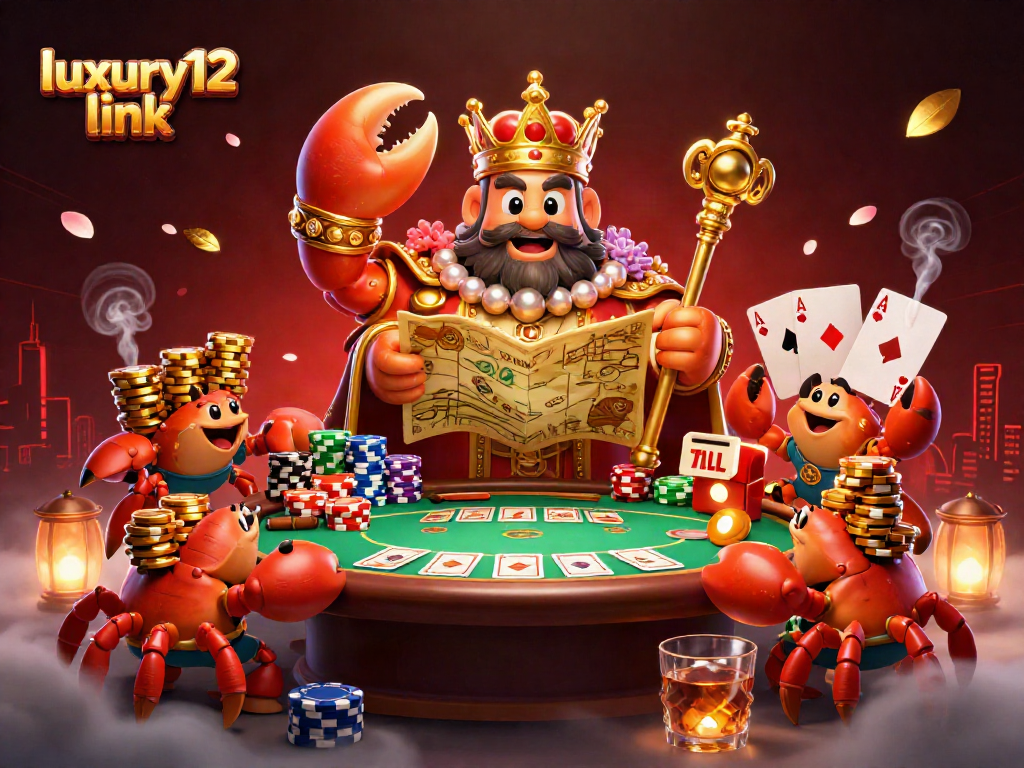 Menangkan hadiah besar di luxury12 link dengan kepiting emas raja dan pelayan kerang yang mengantarkan chip emas.