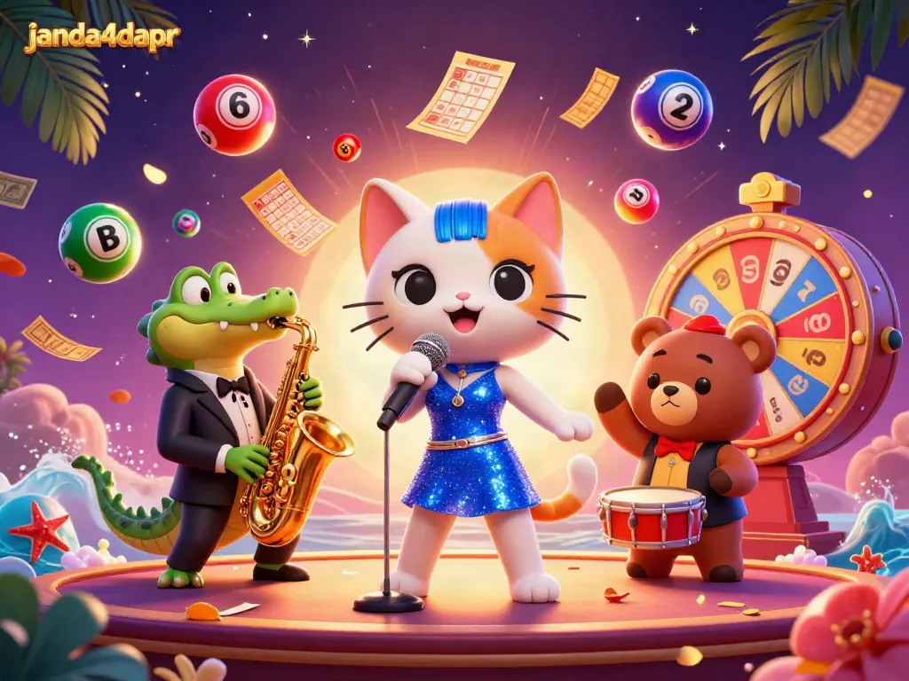 Menangkan permainan menarik di janda4dapr dengan kucing penyanyi jazz dan teman-teman casino lainnya.
