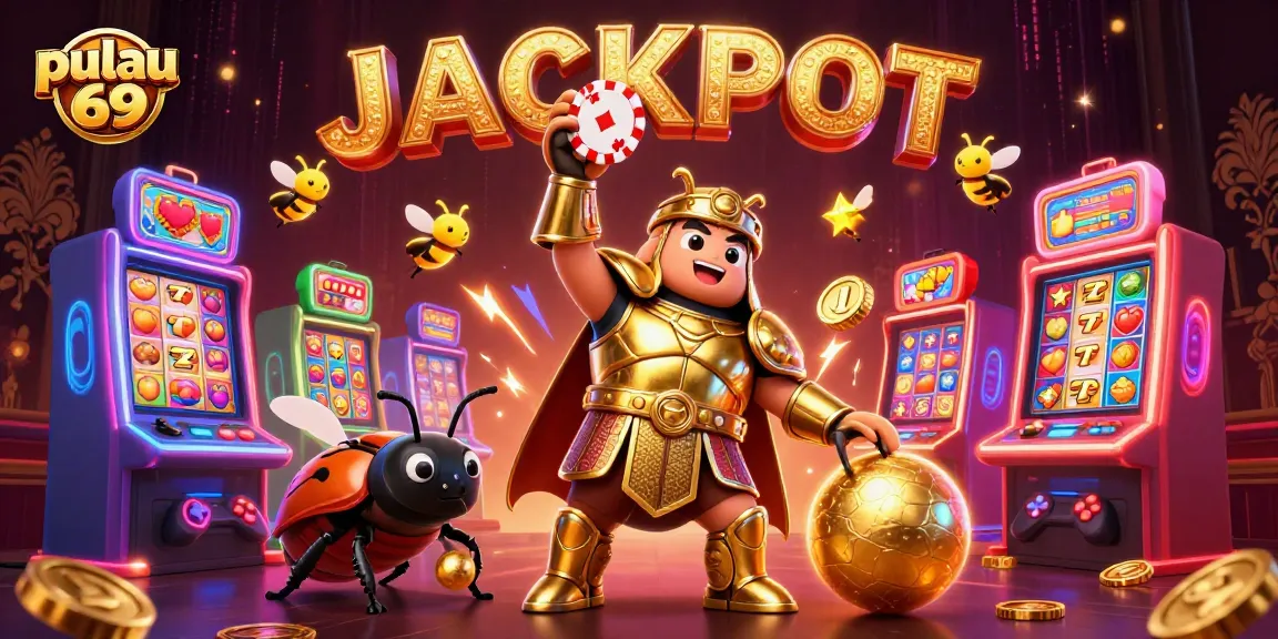 Spin to win with pulau 69 at vibrant slot machines powered by colorful characters.