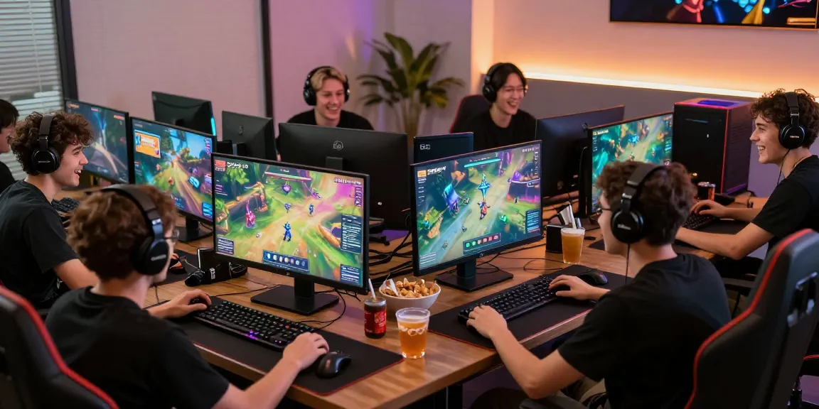 Diana4D: Pemain game online bersemangat dengan peralatan gaming canggih.
