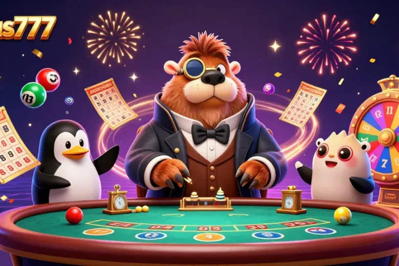 Experience the thrill of fokus777 as the walrus plays poker with a sophisticated penguin and a bluffing pufferfish.