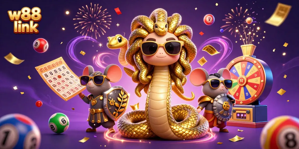 Bettors unlock winning opportunities with the vibrant w88 link amidst a lively casino celebration.